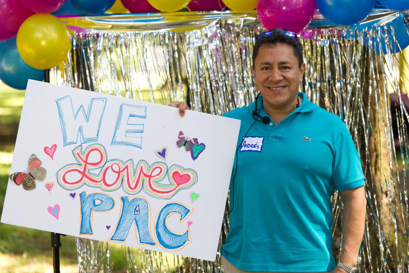 Andres, PAC translator with PAC sign