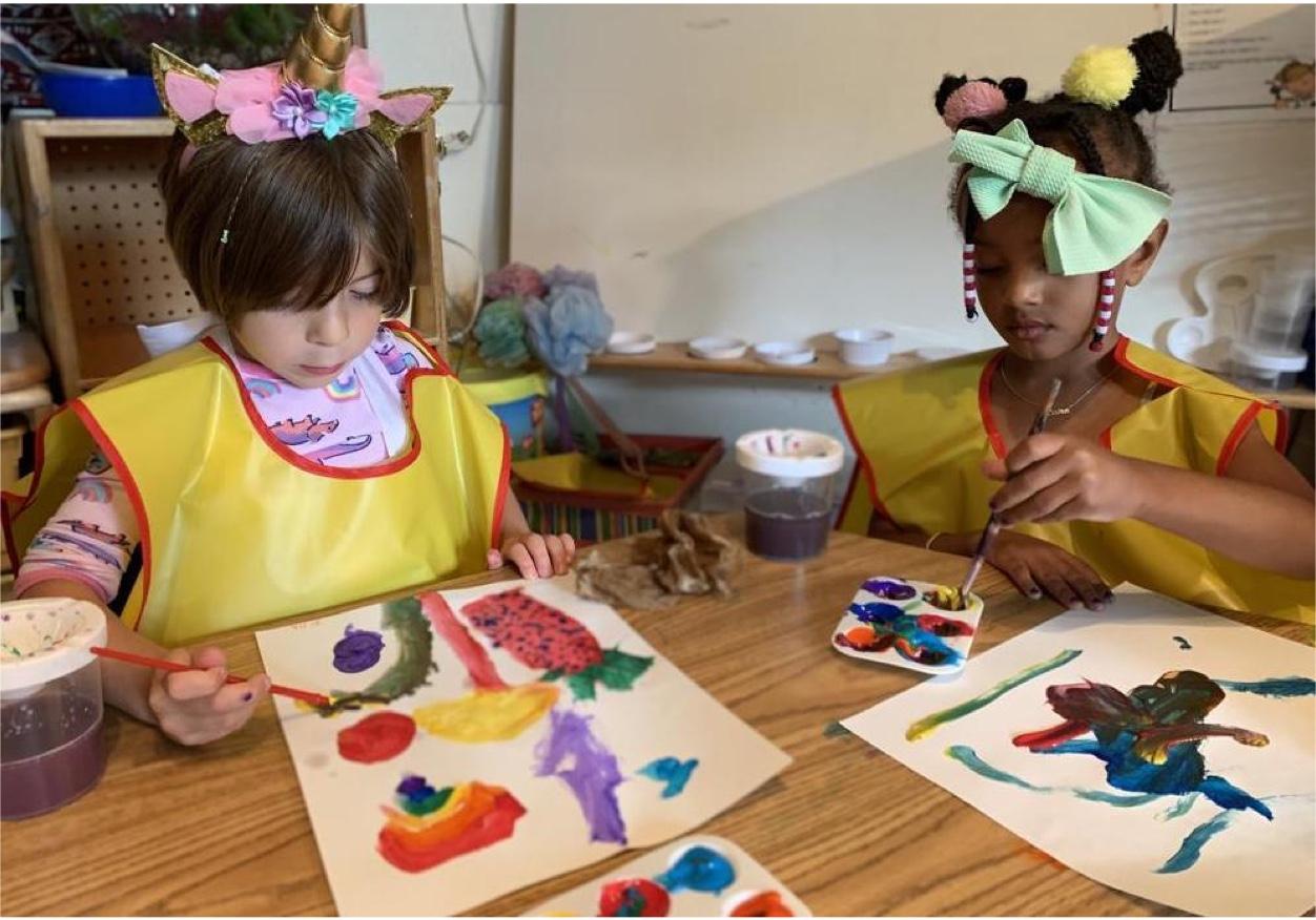 Art time at Village Childcare