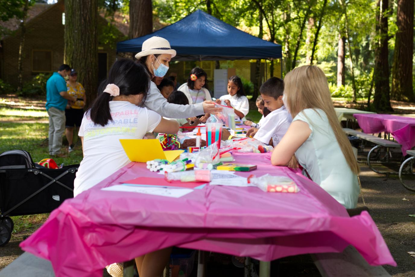 Arts and Crafts table adults