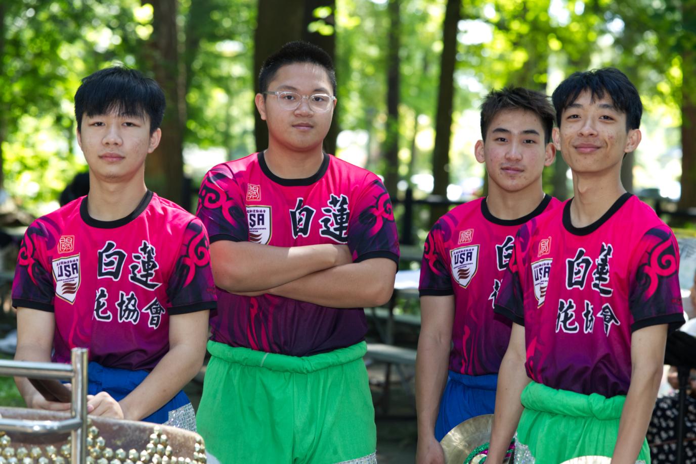 White lotus drummers