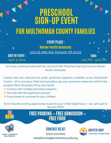 Flyer with English text as seen on this page